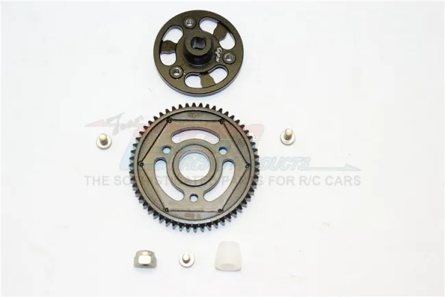1/10 осевой SCX10 II 90046 сплав SPUR GEAR адаптер + стальная шестерня 56 T 1 комплект