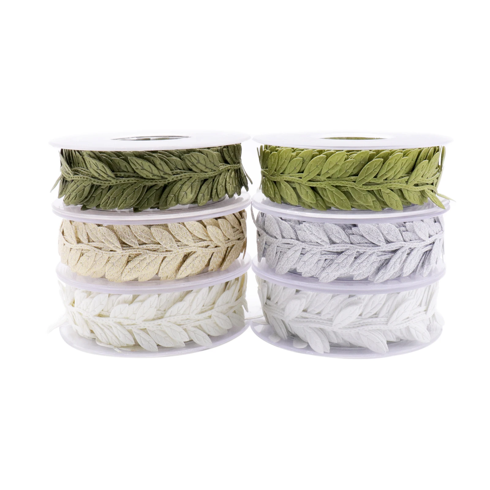

Party DIY Decoration 25mm Artificial Leaves Ribbon Gift Box Ribbon Christmas Gift Wrapping Handmade Sewing Accessories Supplies