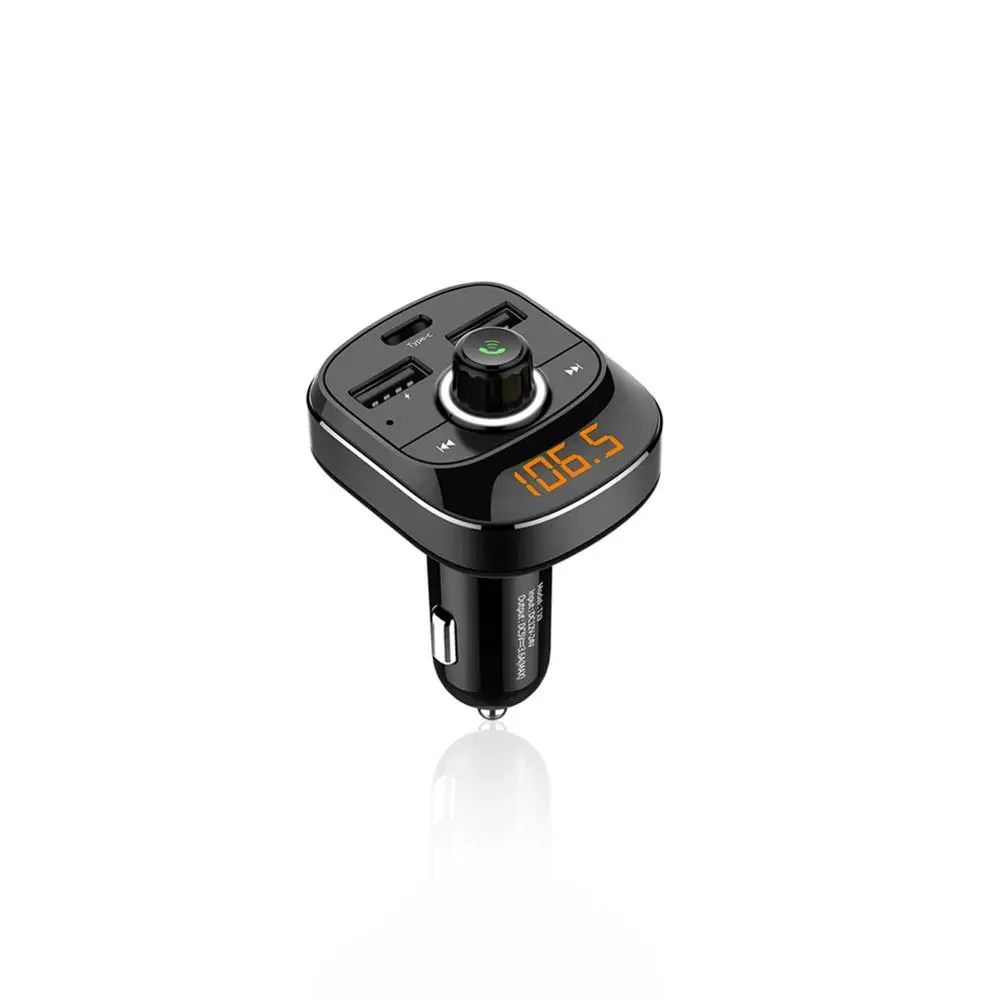  Car MP3 Player Bluetooth FM Transmitter Hands-free Car Kit Audio MP3 Modulator 1.1 Inch Display 3.1