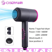 Фен для волос с негативными ионами 3-в-1 Многофункциональные Инструменты для укладки волос фен для волос быстро прямые волосы стайлер для волос с горячим воздухом