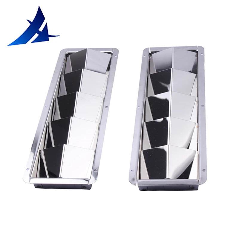 5 Louvered Stainless Steel Boat Accessories Marine Bilge Vents 4 3/8