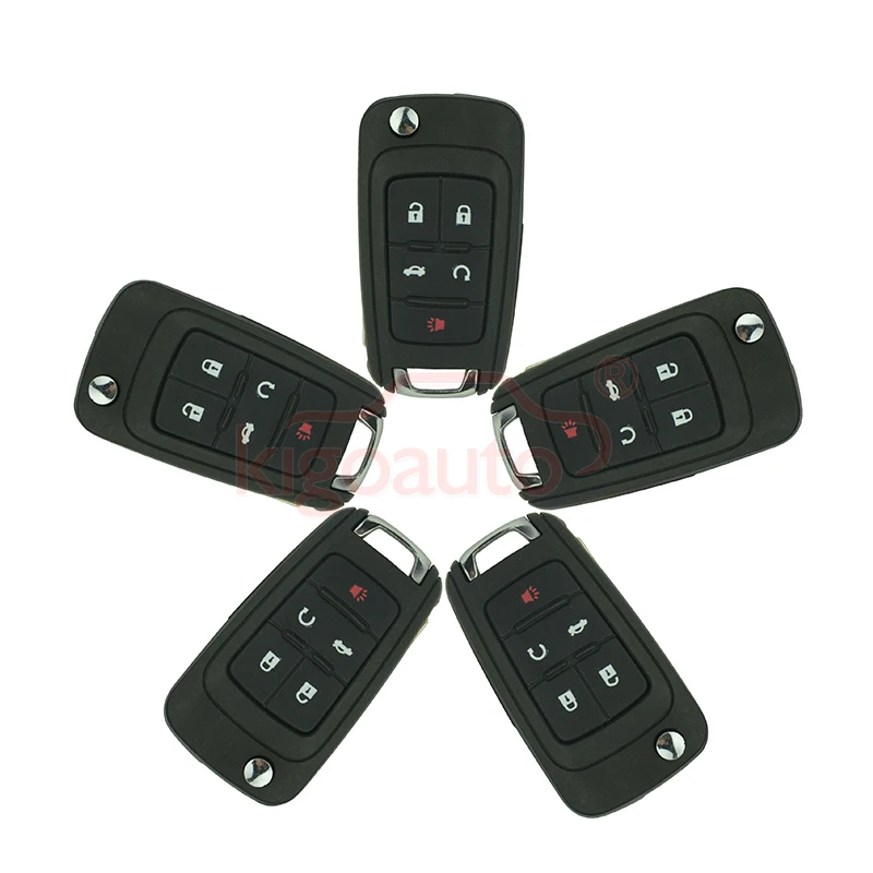 Kigoauto V2T01060512 Flip Remote Key 5 Button 315Mhz ID46 Chip For Chevrolet Cruze Equinox Camaro Sonic 2013 2014 2015 For Buick