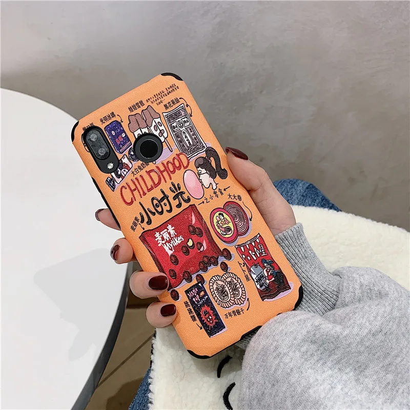 

For Huawei P20 Pro Case for Huawei Mate 20 Pro Soft TPU Silk Texture Patterned Cover for Huawei Nova 3i 3 3e 2S Silicone Case