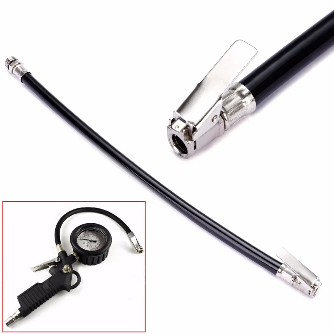 New Arrival 1Pcs Cycling Bicycle Black Rubber Inflator Hose Bike Tyre Tool Air Pump Inflator Replacement Hose Tube