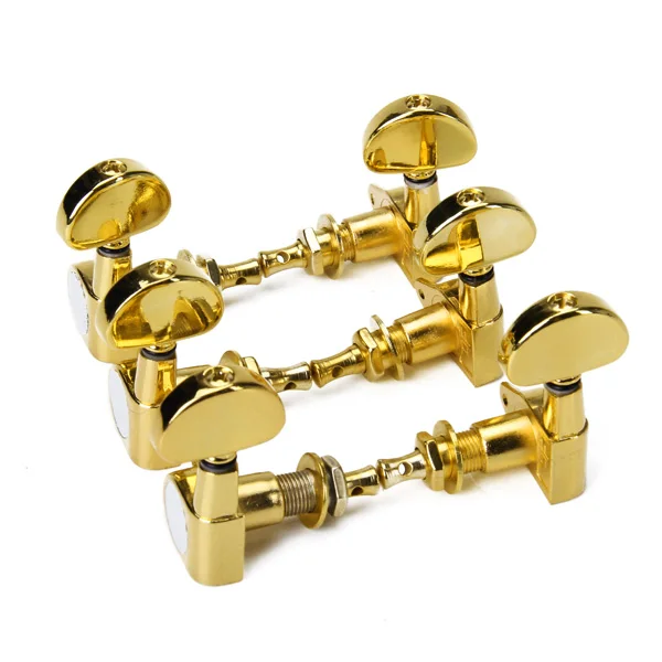 3L 3R Sealed Tuning Peg Tuners Key Machine Golden Head Fit Acoustic Electric Guitar Parts Accessories