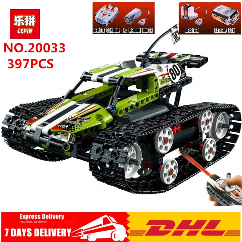 

Lepin Technic Series 20033 the RC Track Remote Control Race Tank Set Model Building Blocks Bricks Children 42065 Toys Christmas