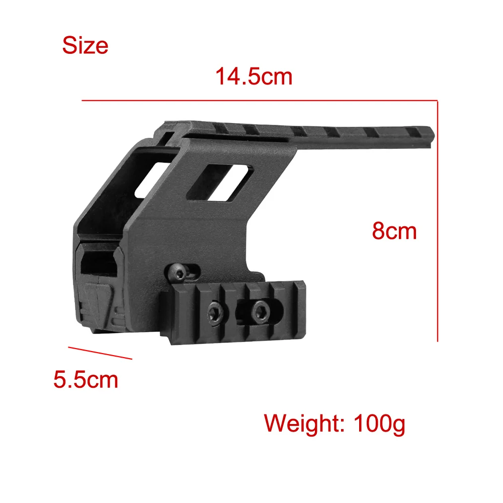 Система адаптер для тактического пистолета Glock Rail Base крепление серии G17 18 19