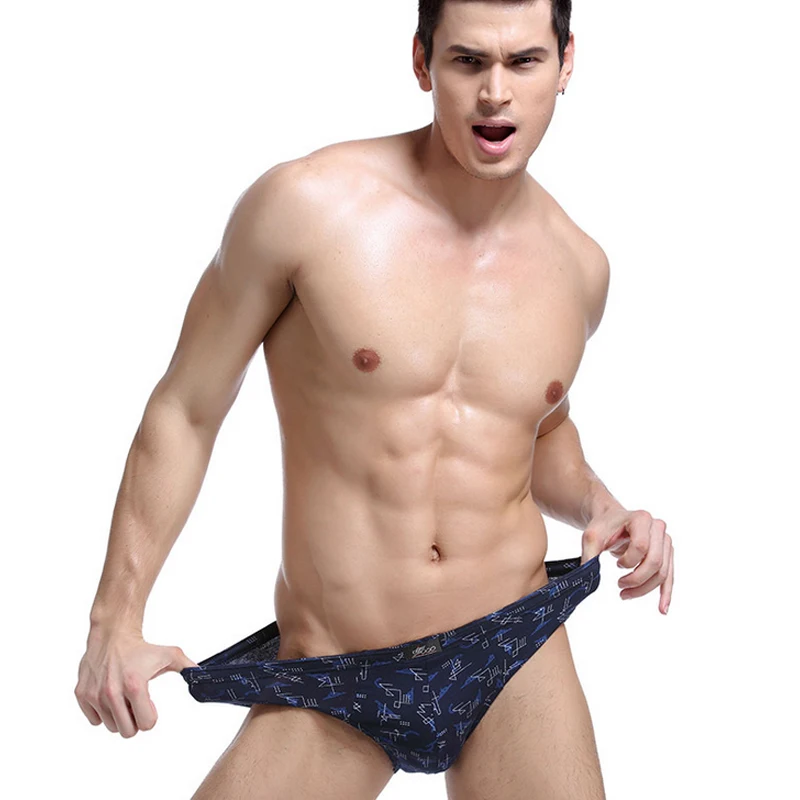 

Fashion Male Breathable Mesh Cotton Men's Underwear Briefs Men Good Quality Mens Bodysuit Male Comfortable Solid Underpants Man
