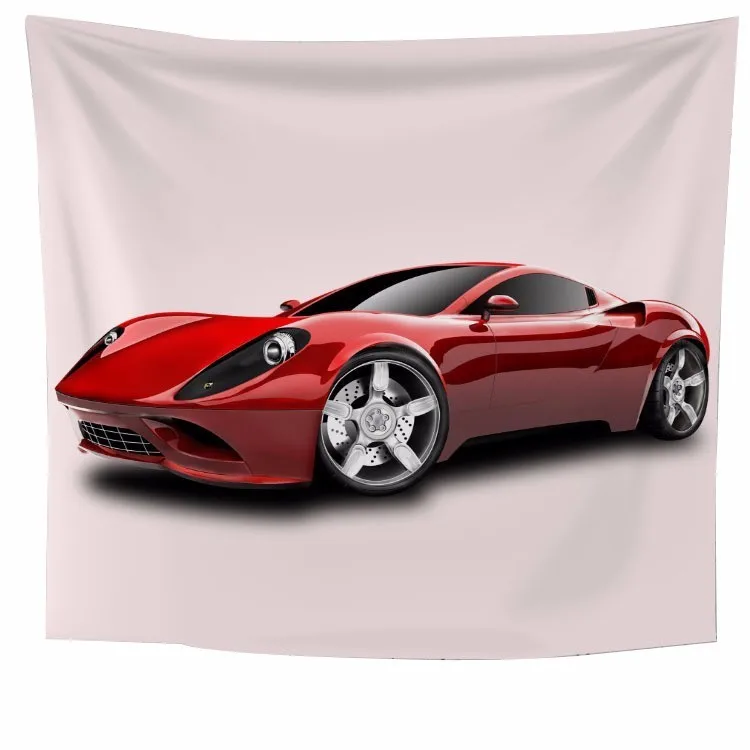 

Sports Cars 3D Ditigal Printing Wall Tapestry Bedroom Living Room Wall Hanging Tapestries Home Decoration Table Background Cloth