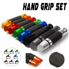 22 мм 7/8 ''мотоцикл противоскользящие ручки и Концы CNC руль для Suzuki Gsxr 750 Sv 650 Gsr 600 gsx Honda Yamaha Kawasaki BWM