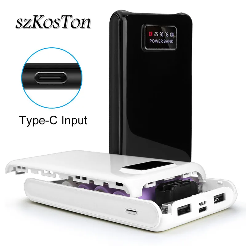 

5V2A 6x18650 Battery Charger Box DIY Power Bank Battery Charger Case with Power Display Powerbank for Samsung Xiaomi Phones