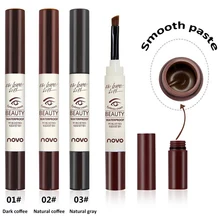 Водонепроницаемый карандаш для бровей, крем-краска для татуировки, карандаш для бровей, оттенок с кисточкой, стойкая косметика для бровей, макияж