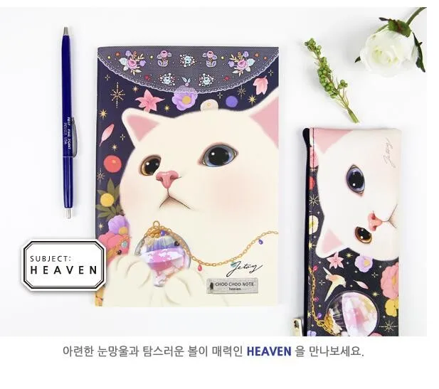 Очень милый блокнот в Корейском стиле с изображением кота из мультфильма 64P 14,8*21 см канцелярские принадлежности для студентов