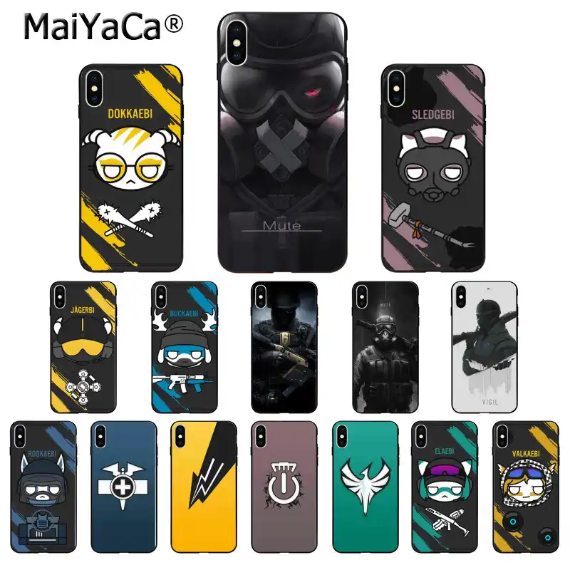 coque iphone xr rainbow six siege