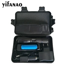 6000 Lumens Flashlight CREE XM-L2/T6 Torch High Power Adjustable LED Lamp +AC/Car Charger+18650 Battery FREE BOX s 9000 lumens led flashlight focus lamp led torch e17 cree xm l t6 zoomable lights ac car charger 18650 5000mah battery