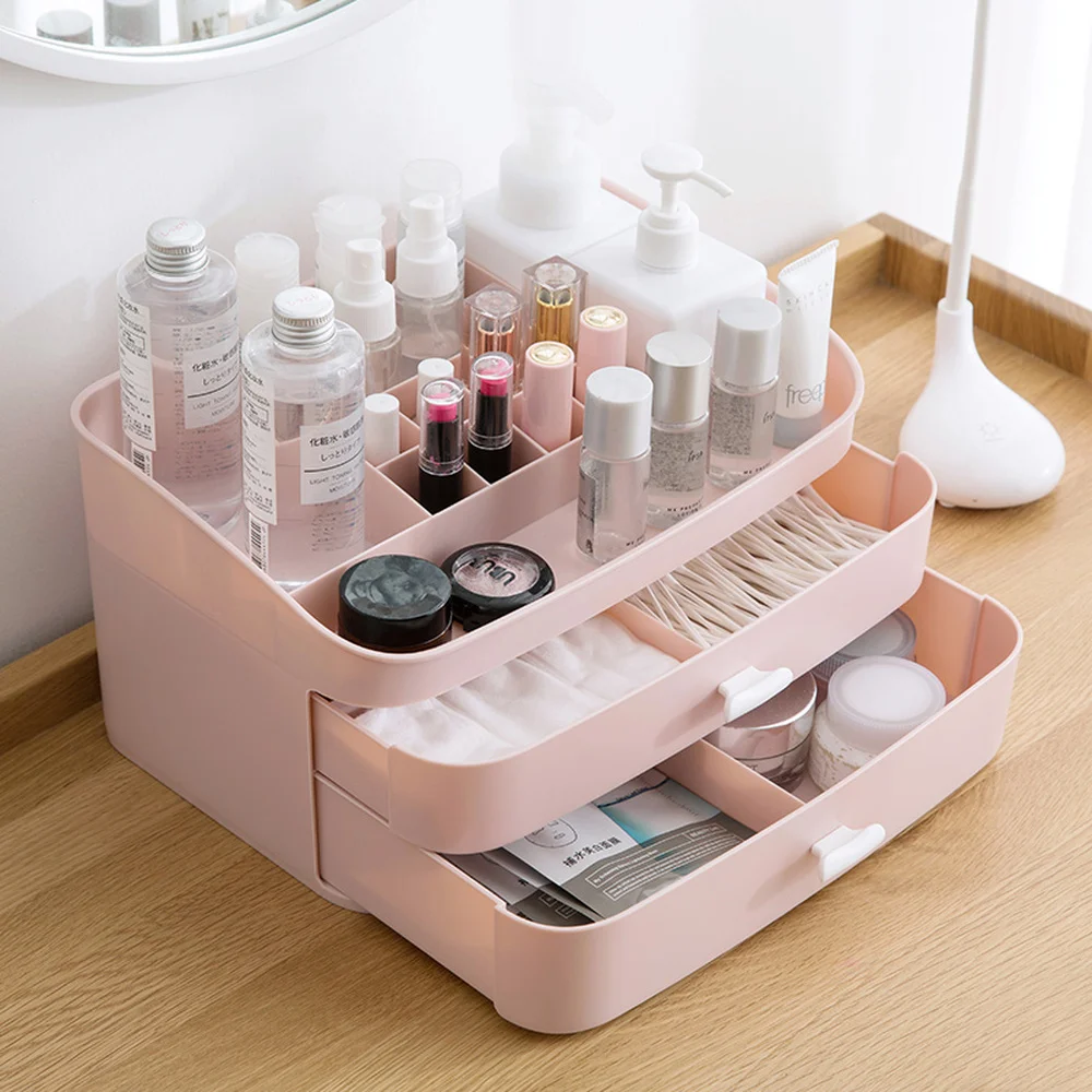 

A1 Drawer cosmetics storage box desktop skin care products multi-layer grid finishing box desk storage cabinet wx11061457