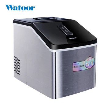 

220V Electric Ice Maker Stainless Steel Manual Adding Water Household Or Commercial Ice Cube Machine EU/AU/UK/US Plug