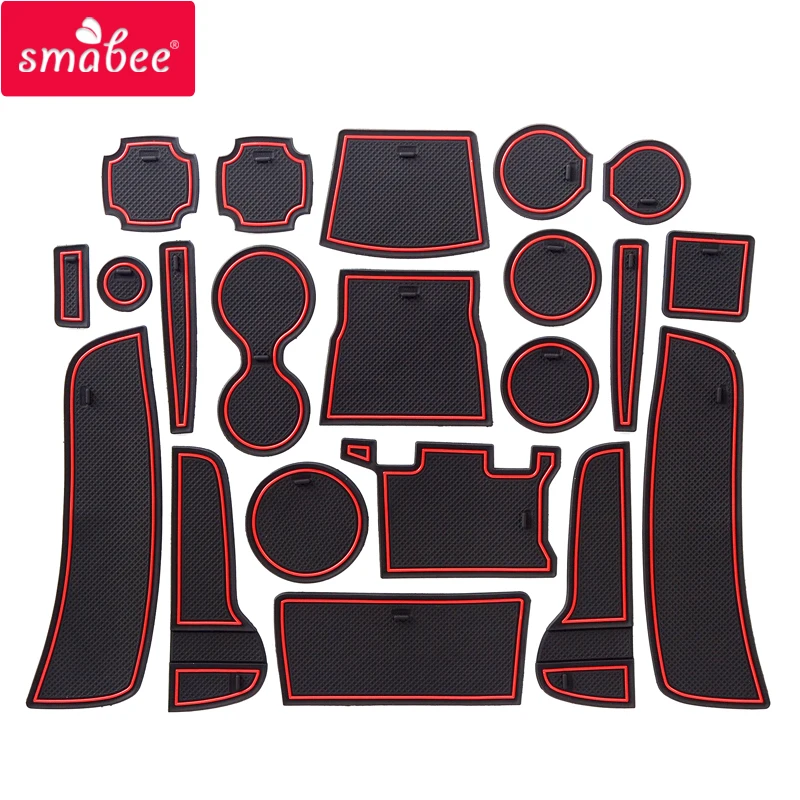 

smabee Gate slot pad Car Mat Anti Slip For RENAULT KADJAR 2015-2018 Interior Door Pad/Cup