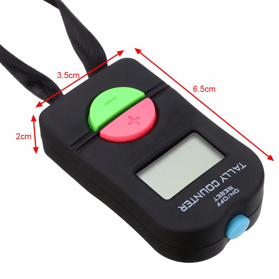 0 9999 ABS Цифровой Счетчик Счетчика 1 5 V черный Электронный ручной кликер