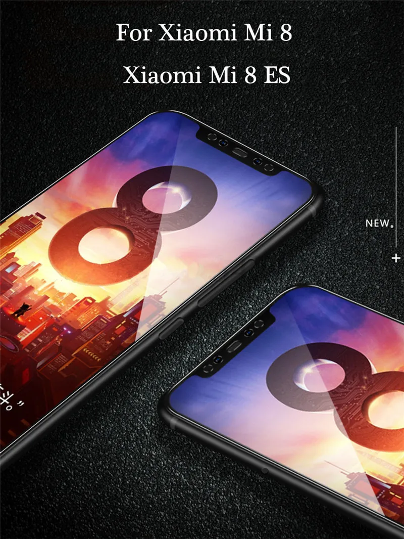 2 шт Полное покрытие из закаленного стекла для Xiaomi mi 8 mi 8 lite SE Explorer Защита экрана для Xiaomi mi 8 mi 8pro защитная пленка