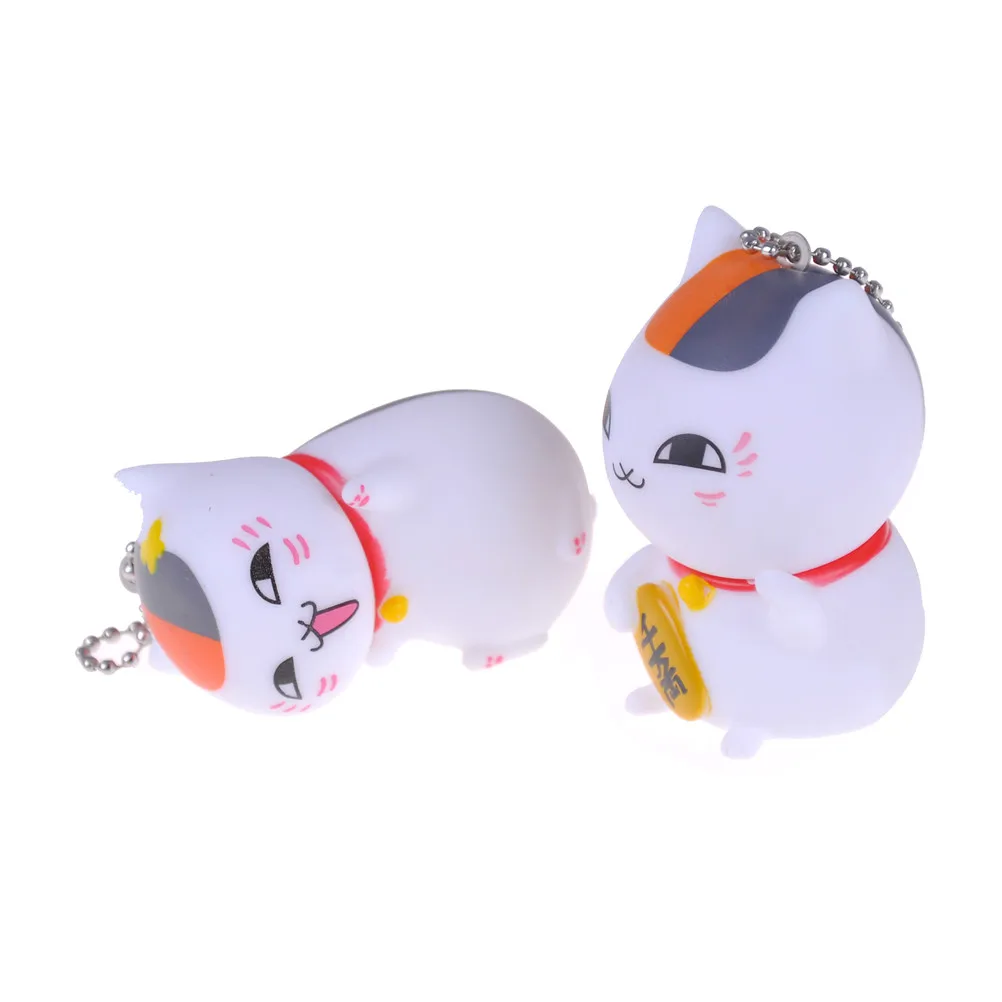 Японское аниме Natsume Yuujinchou Nyanko Sensei виниловые кольца для ключей фигурки детские
