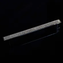 160mm Glass crystal wardrobe pull shiny silver kitchen cabinet pull handle chrome dresser cupboard furniture handle pull 6.3″