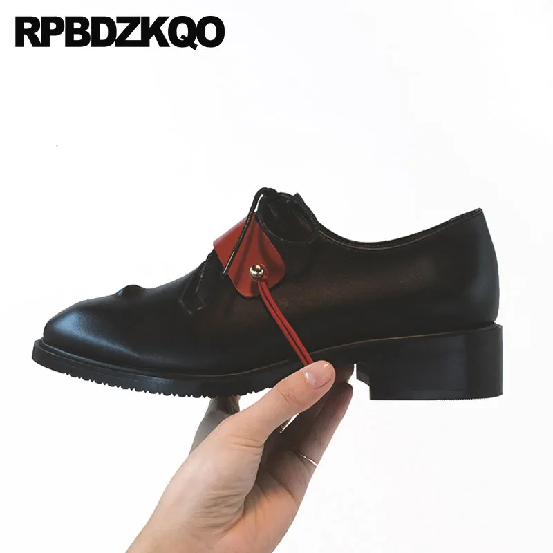 Chaussures Designer Britannique Style Noir Rond Chine Richelieus Femmes L'école Up Dames Japonais Dentelle De Vintage Bout Antidérapant Chinois xwRAgzqw