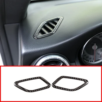 

Real Carbon Fiber Car Dashboard Air Conditioning Frame Stickers For Mercedes benz A GLA CLA Class W176 A180 C117 X156 2013-2018