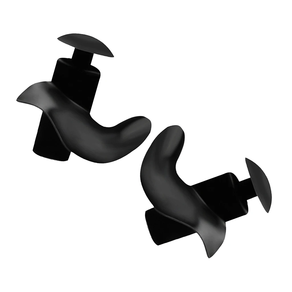 Silicone Swimming Earplugs Comfortable Waterproof Ear Plugs with Protective Case for Showering Sleeping Noise Reducing 
