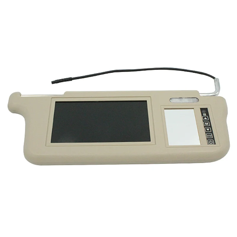 7 inch TFT LCD Car sun visor Monitors display two way video input