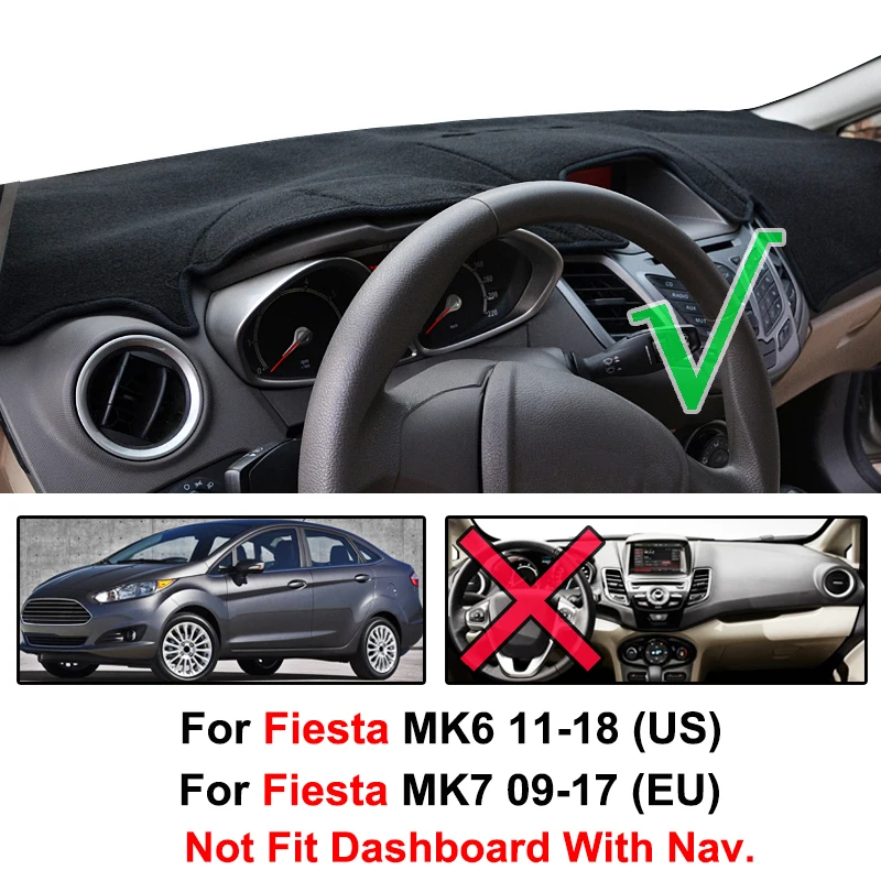 Xukey крышка приборной панели Dashmat Dash коврик Солнцезащитная панель Крышка для Ford