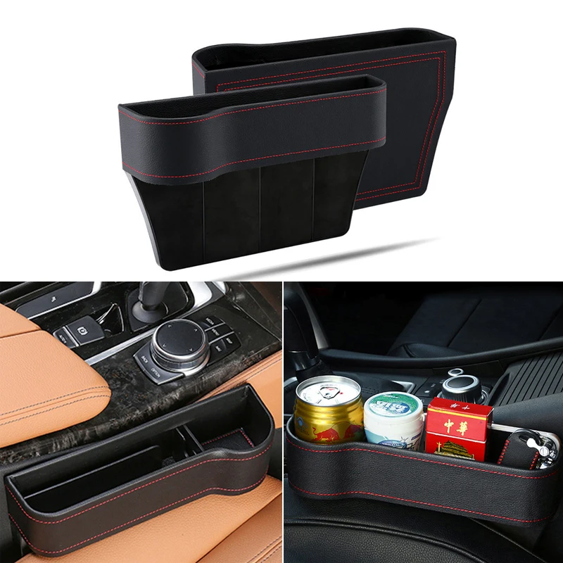 

Car Seat Storage Pockets Box Leather Organizer Auto Gap Pocket For Skoda Octavia 2 A7 A5 Rapid Superb Mazda 6 Chevrolet Cruze