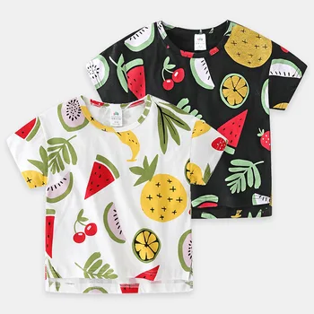 

Unisex Infant Kids T-shirt Clothes Watermelon Pineapple Fruits Printing T-shirt for Toddler Boys Clothes Casual Baby Girls Tops