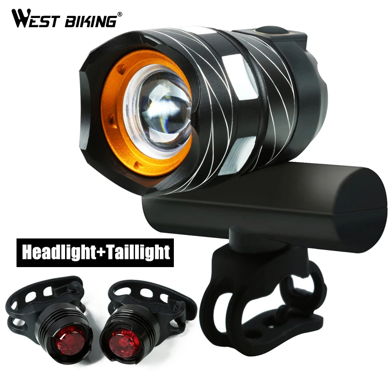 Buy WEST BIKING Bicycle Light Waterproof T6 Handlebar
