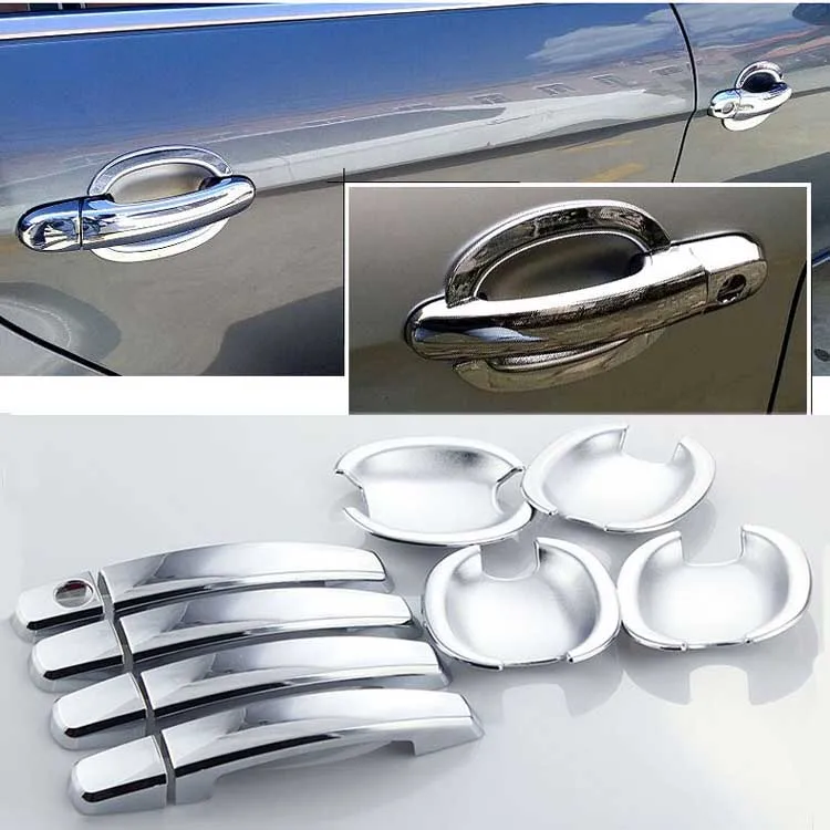 

High-quality For Volkswagen Bora 2008-2015 ABS Car Styling Chrome Side Door Handle Cover and Door Bowl Cover
