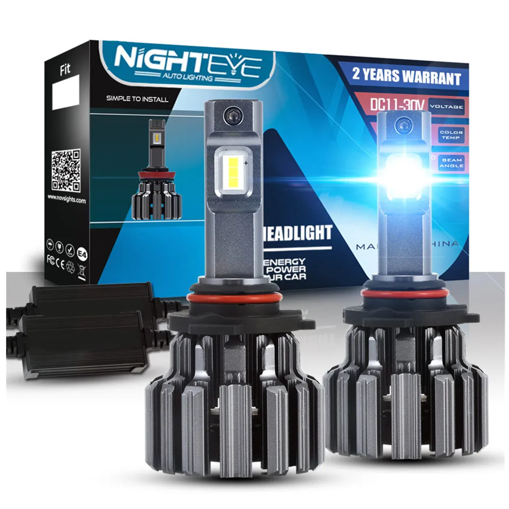 

NIGHTEY F03 Super Bright Car Headlights H7 LED Headlight Bulbs H11 9005 9006 led light Auto Bulb 80~90W 14400LM Headlamp 6000K