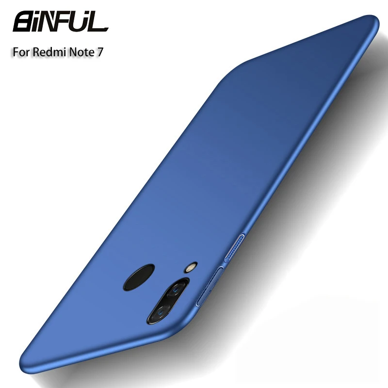 

Xiaomi Redmi Note 7 Case Cover Business Ultra Slim Hard PC Back Cover For Xiao Mi Redmi Note 7 Case Phone Coque Funda