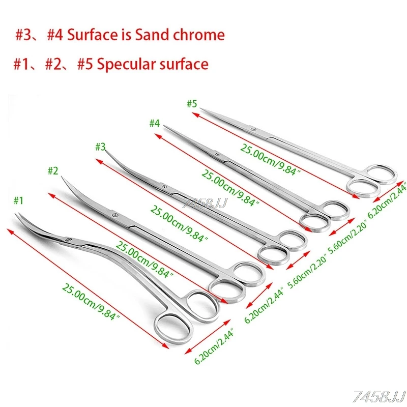 Аквариум из нержавеющей стали завод отделка острые прямые и изогнутые Пружинные ножницы 10in G03 Прямая поставка