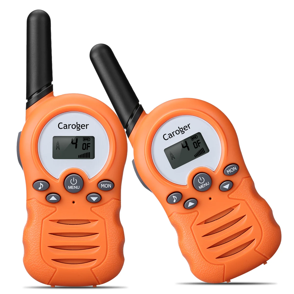 Orange Caroger 22/8 канал 2 шт. иди и болтай Walkie Talkie S FRS/GMRS 462/467/446 МГц двухстороннее радио 2 км Диапазон ручной домофон с камуфляжным принтом - Цвет: Orange