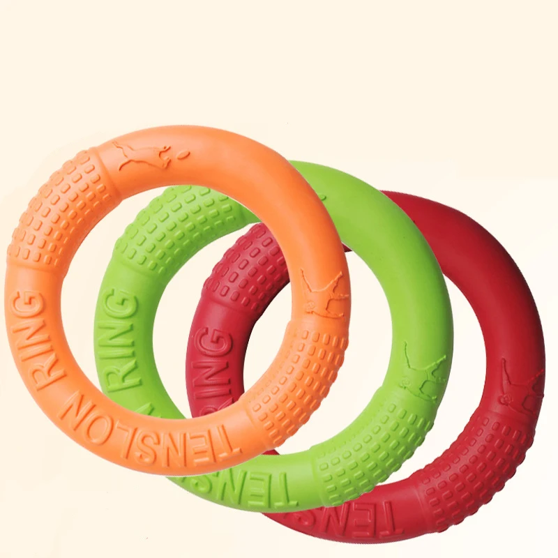 الكلب تحلق أقراص الحيوانات الأليفة دائري الشكل إيفا لعبة مضغة العض الأسنان نظيفة العائمة مضغ لعبة جرو مضحك لعب التدريب لوازم الكلب تحلق أقراص الحيوانات الأليفة دائري الشكل إيفا لعبة مضغة العض الأسنان نظيفة العائمة مضغ لعبة جرو مضحك لعب التدريب لوازم