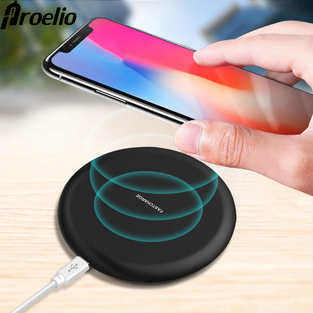 

Wireless Charger For iphone XR XS Max Fast Qi Wireless Charging Adapter Receiver For Samsung S7 S6 Edge Xiaomi Mi Mix 3 2S Phone