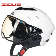 LADIES WHITE color ZEUS 125B half face motorcycle helmet,motocross MOTO electromobile motorbike safety helmet