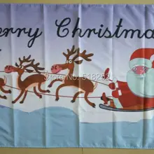 С Рождеством изменение флаг 3x5 футов 150 х 90 см баннер 100d полиэстер пользовательских флаг люверсами 6038
