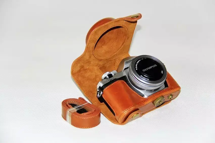 Фонарь для камеры чехол с ремешком Olympus EM10 Mark I/II/III 14 42 мм|camera bag|camera bag caseleather camera |
