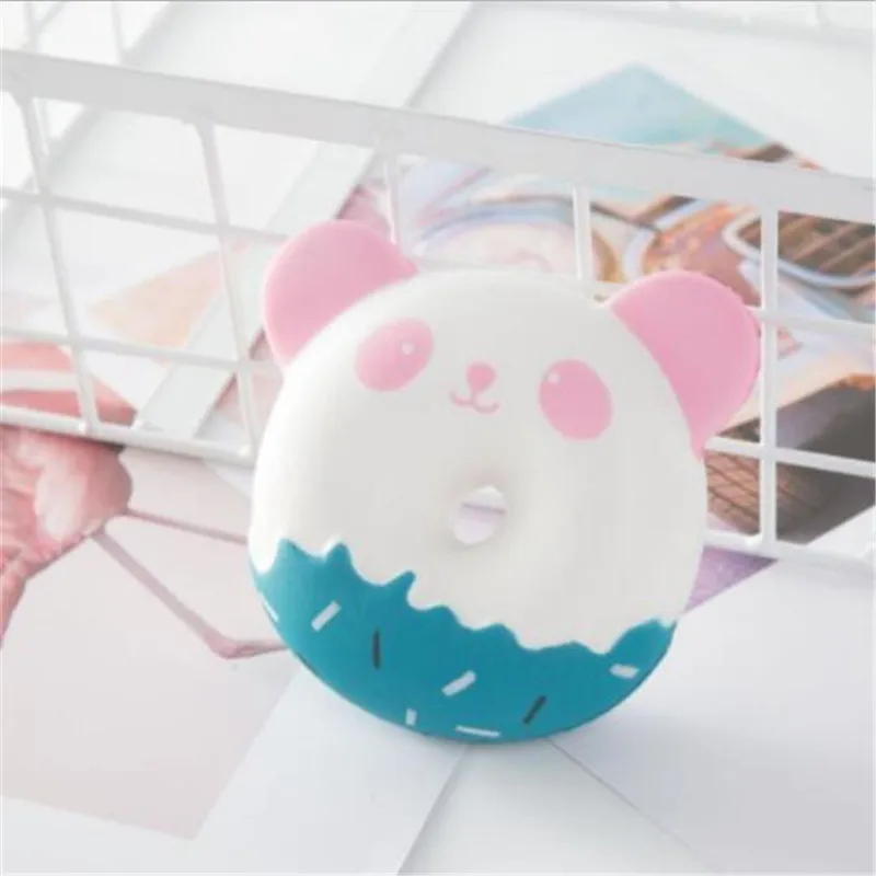 اسفنجي دونات الدب Squishies بطيء ارتفاع لينة ضغط محشوة اسفنجي لعب الهاتف ديكور سحر الهاتف المحمول الأشرطة
