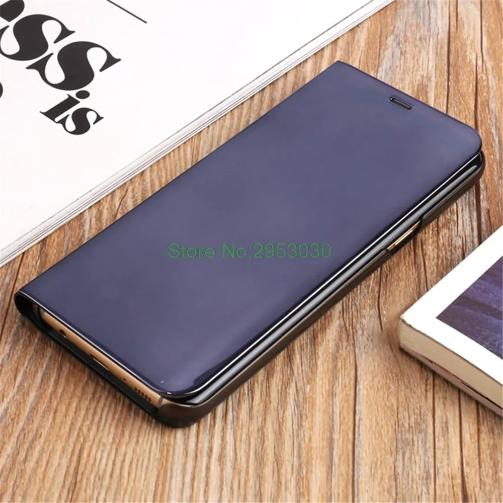 Роскошный прозрачный 360 полный защитный флип-чехол для samsung Galaxy S6 S7 Edge S8 S9 Plus SM-G965F/DS Note 5 8 Duos зеркальный чехол для телефона