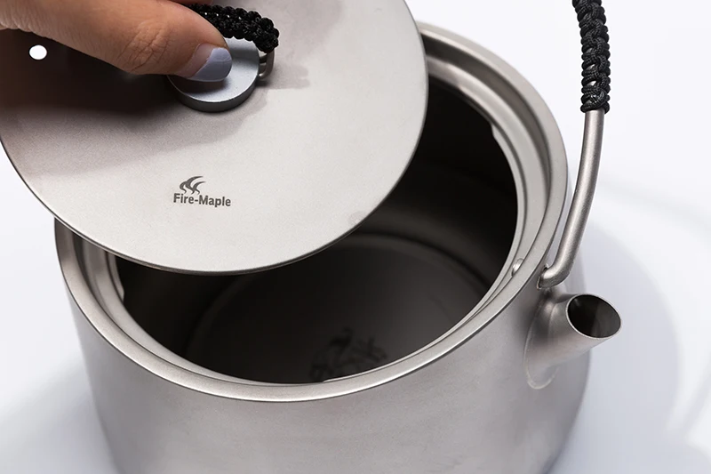 Pote de Café Bordo Fogo Panna Série Titanium Pot Camping Traving Caminhadas Caça Piquenique Chá Bule Chaleira 1l Fmc-ptk 6 Traving Caminhadas Caça Piquenique Pote de Café Chá Bule Chaleira 1L FMC-PTK