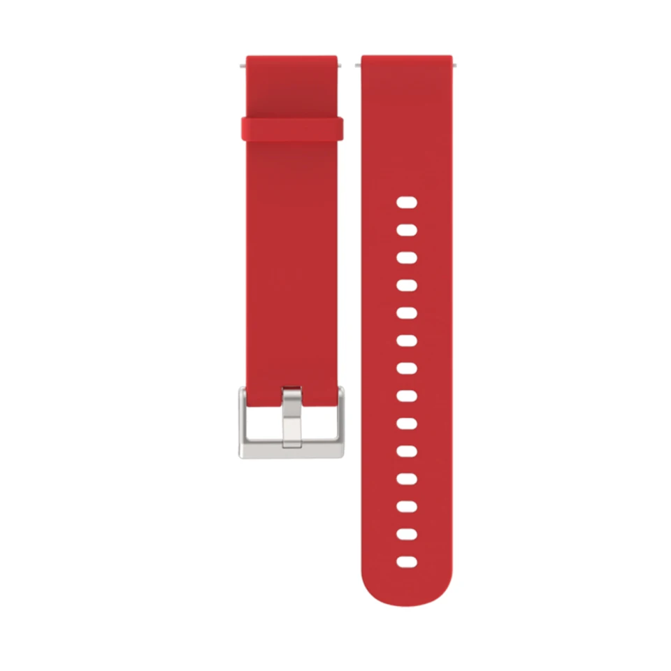 Mijobs для Amazfit ремешок Bip Sillicne Band 20 мм для Huami Amafit Bip BIT PACE Sport Smart Correa ремешок для xiaomi Amazfit наручные - Цвет: red