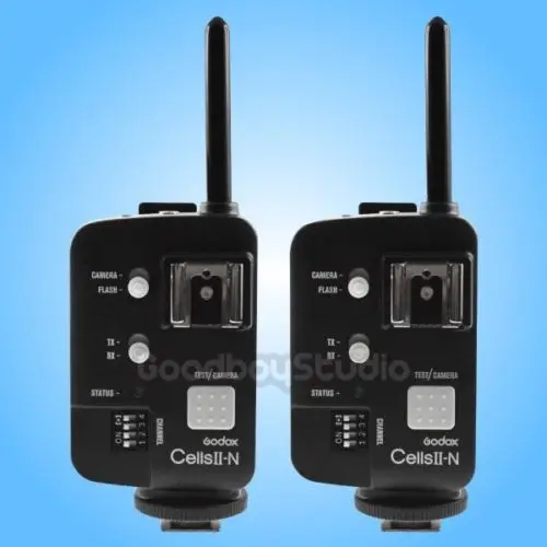 

2PCS Godox Cells II for NIKON 1/8000 Wireless HSS Flash Speedlite Trigger Transceiver
