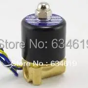 1/" Электрический латунный газовый Соленоидный клапан LPG/NG нормально закрытый клапан 2 способа пневматический клапан